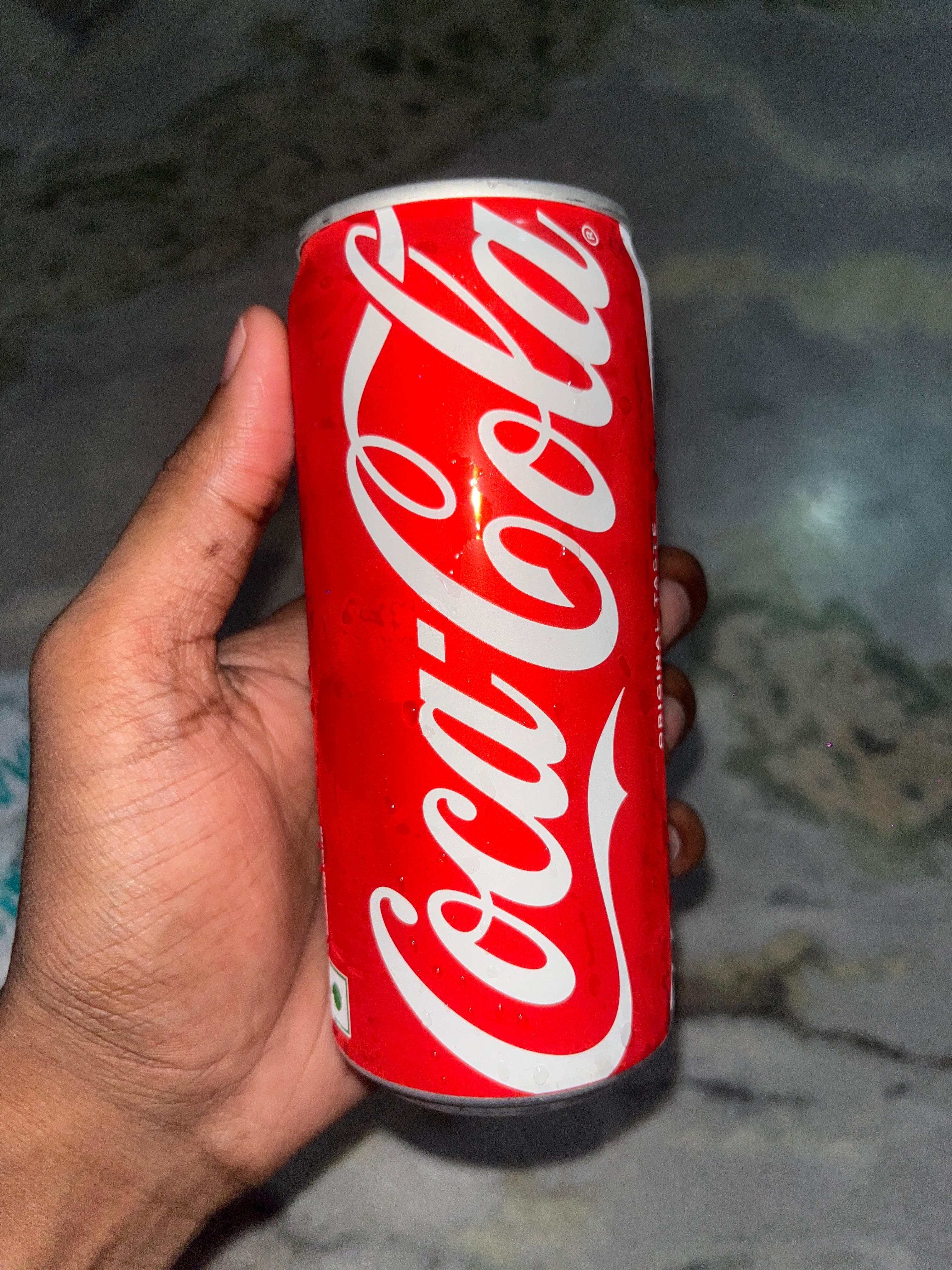 Coke — chilled bottle on the table