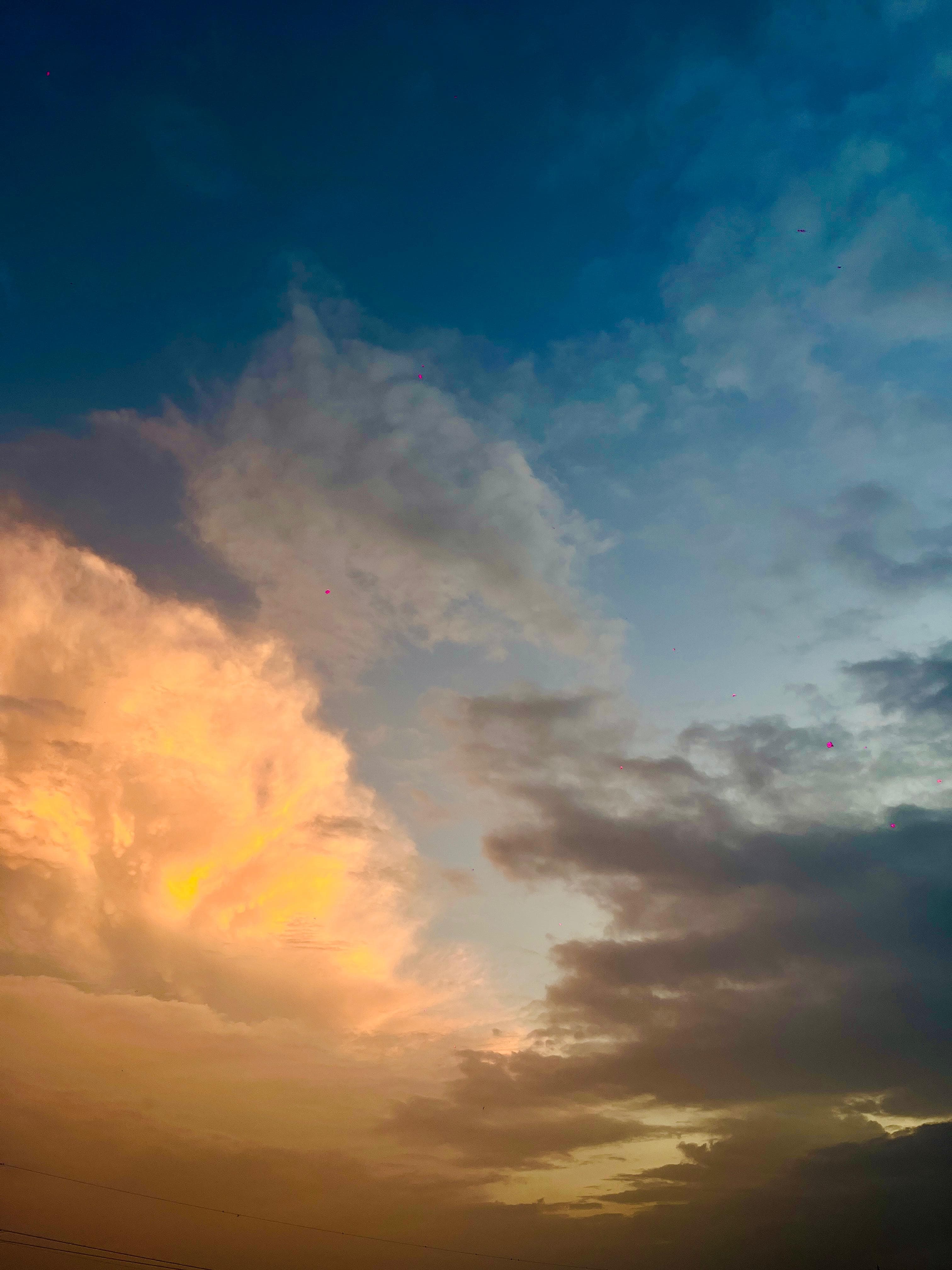 Sky — clouds over the city